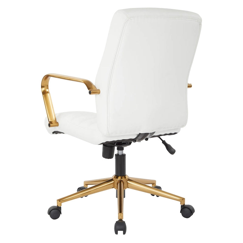 Mid-Back Faux Leather Chair