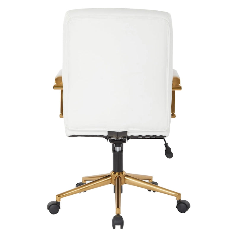 Mid-Back Faux Leather Chair