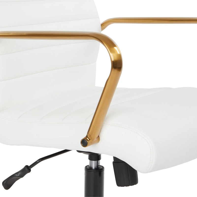 Mid-Back Faux Leather Chair