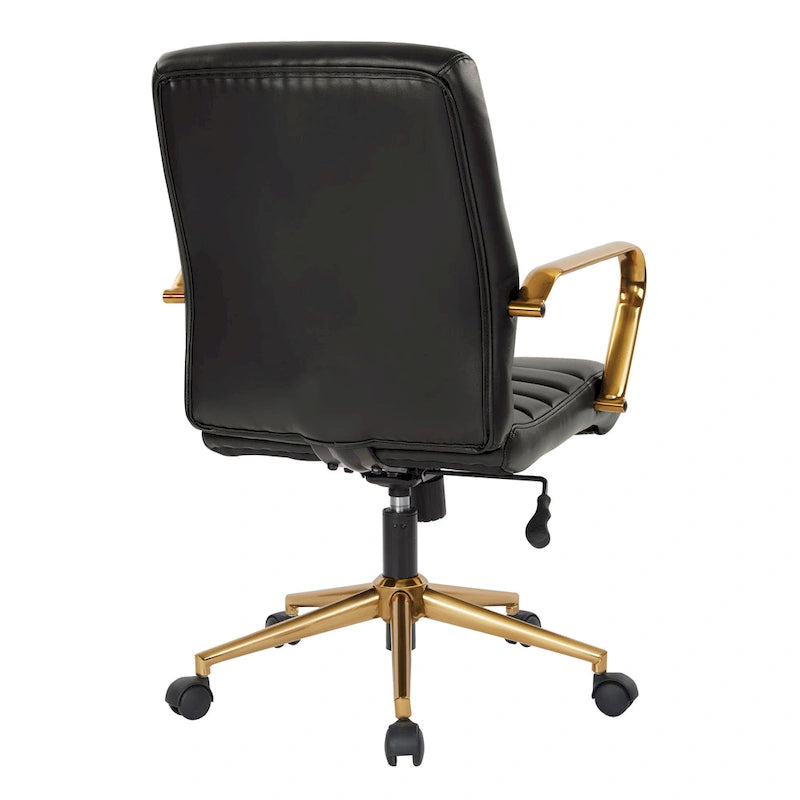 Mid-Back Faux Leather Chair