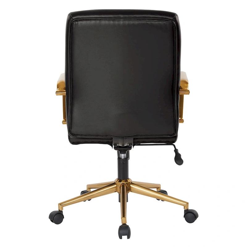 Mid-Back Faux Leather Chair