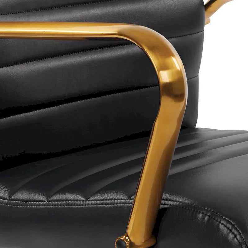 Mid-Back Faux Leather Chair