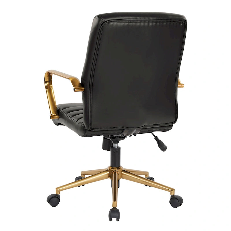 Mid-Back Faux Leather Chair