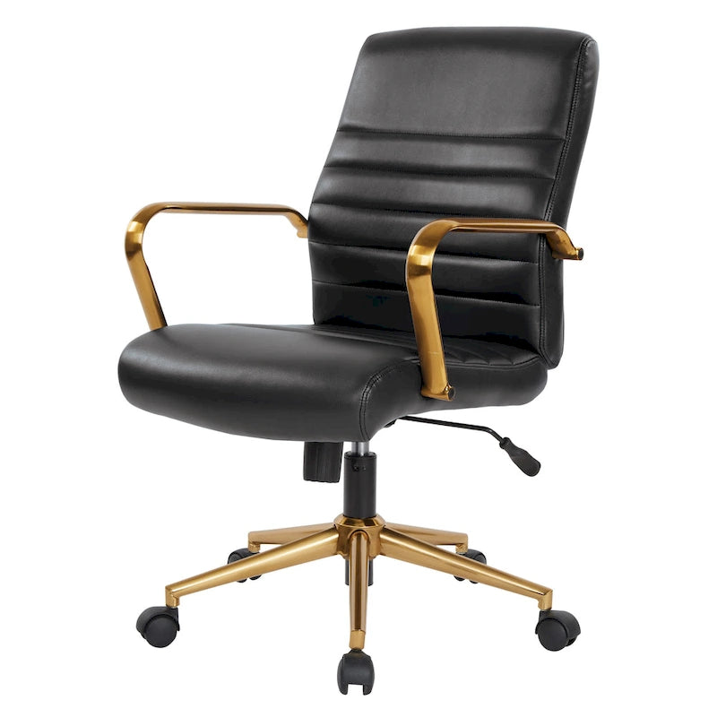 Mid-Back Faux Leather Chair