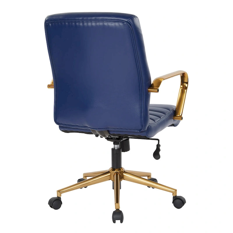 Mid-Back Faux Leather Chair