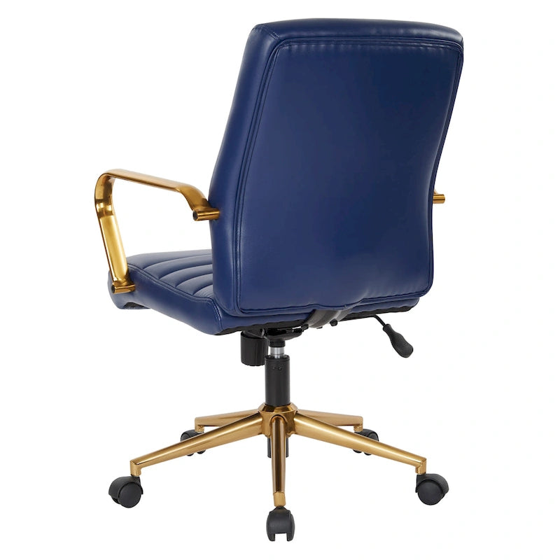 Mid-Back Faux Leather Chair