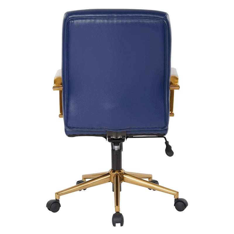 Mid-Back Faux Leather Chair