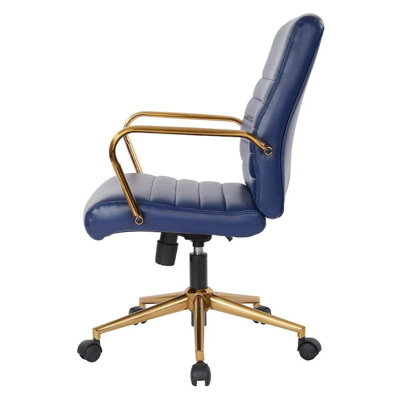 Mid-Back Faux Leather Chair