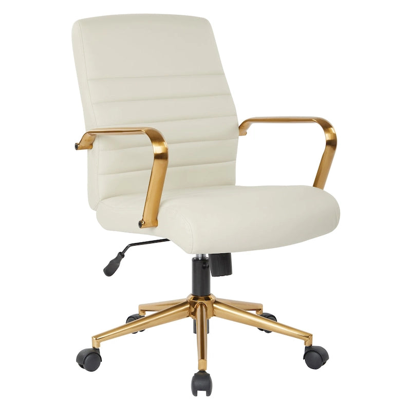 Mid-Back Faux Leather Chair