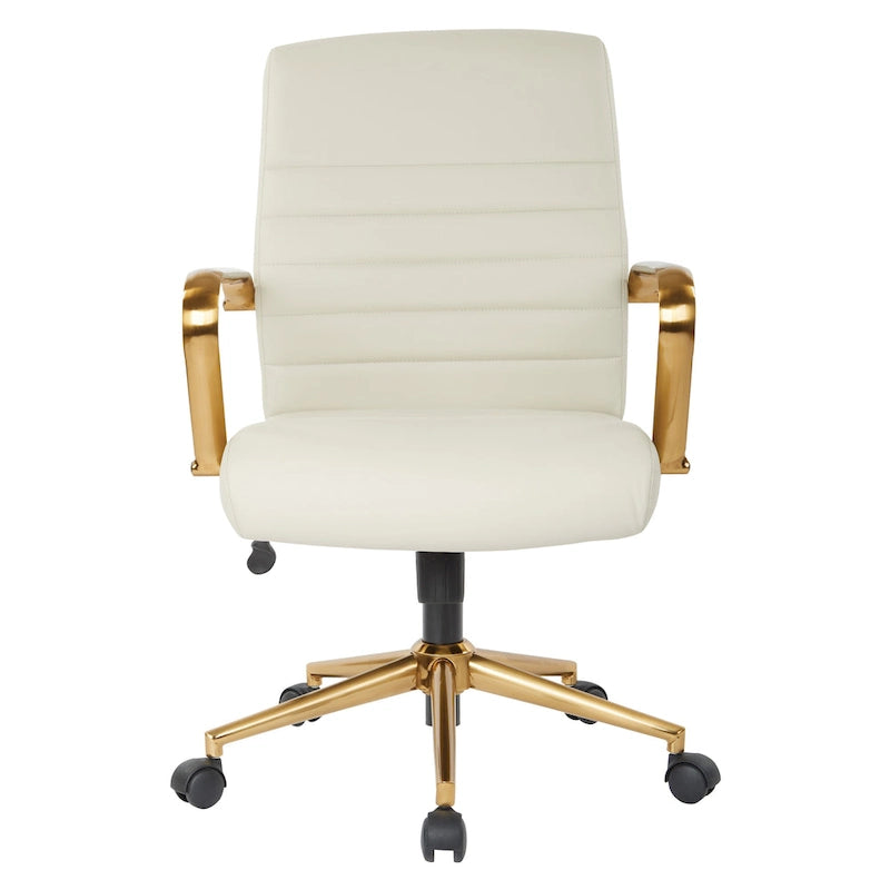 Mid-Back Faux Leather Chair