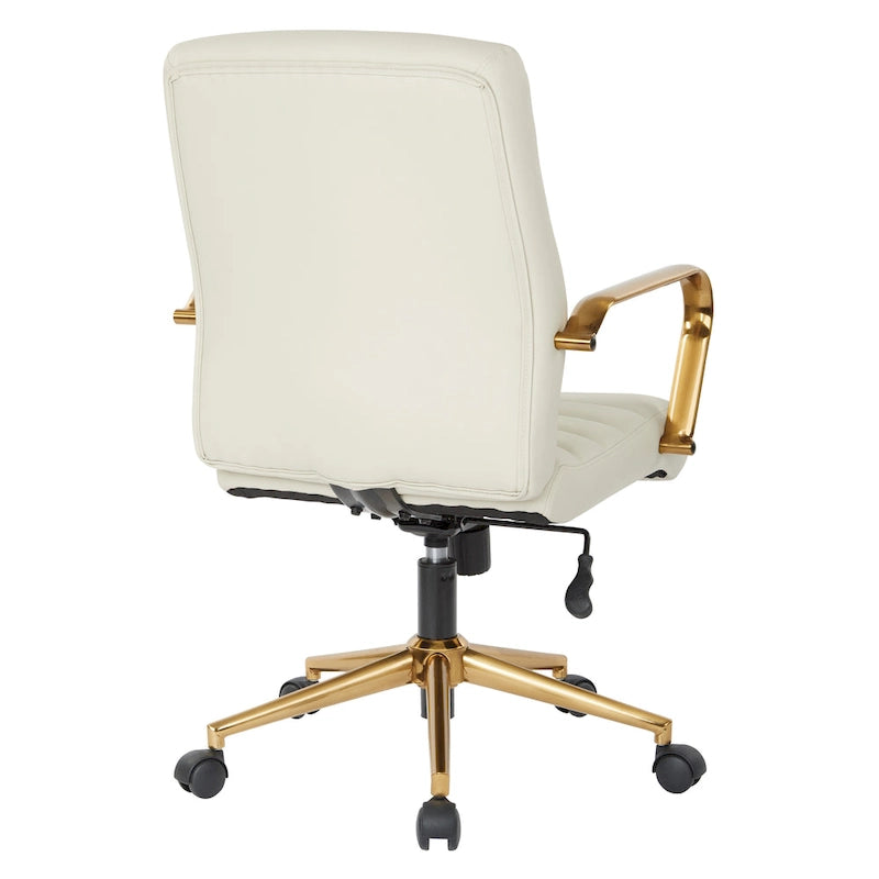 Mid-Back Faux Leather Chair