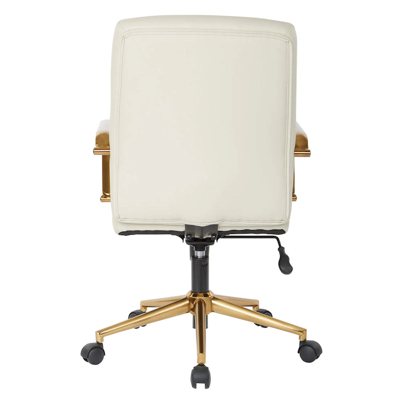 Mid-Back Faux Leather Chair