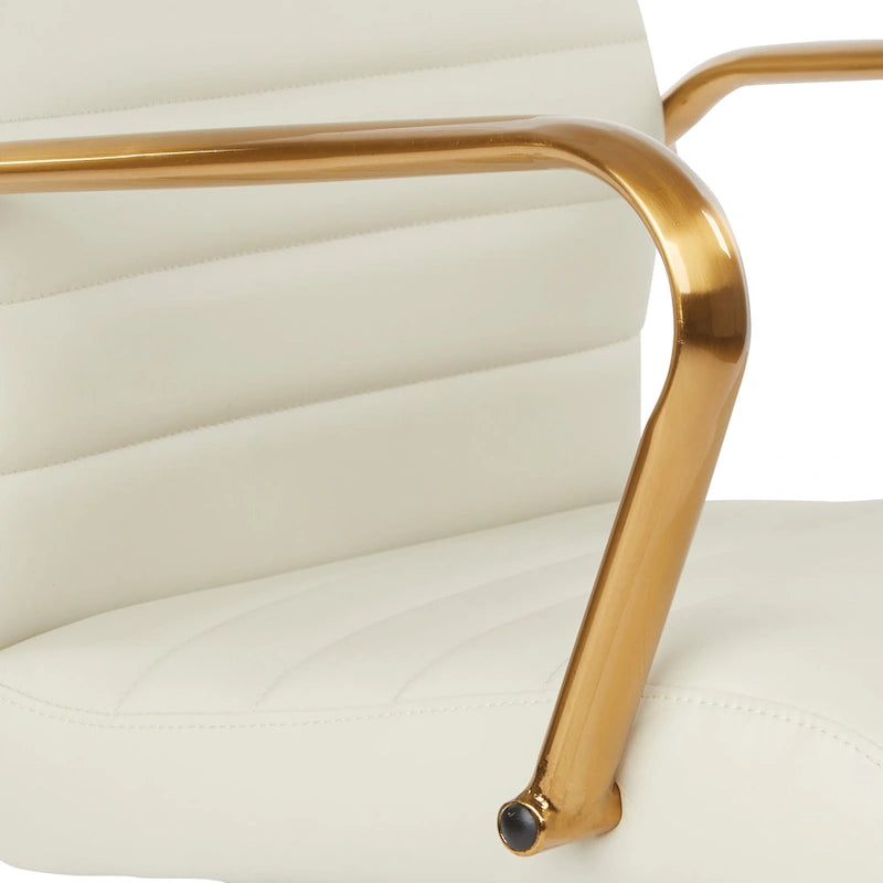 Mid-Back Faux Leather Chair