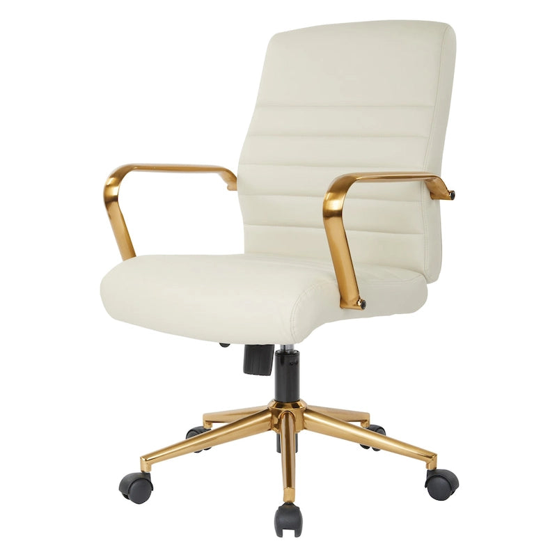 Mid-Back Faux Leather Chair
