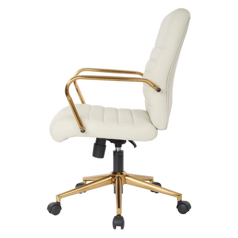 Mid-Back Faux Leather Chair