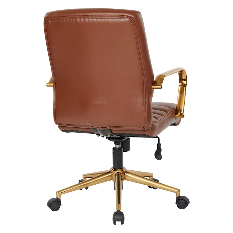 Mid-Back Faux Leather Chair