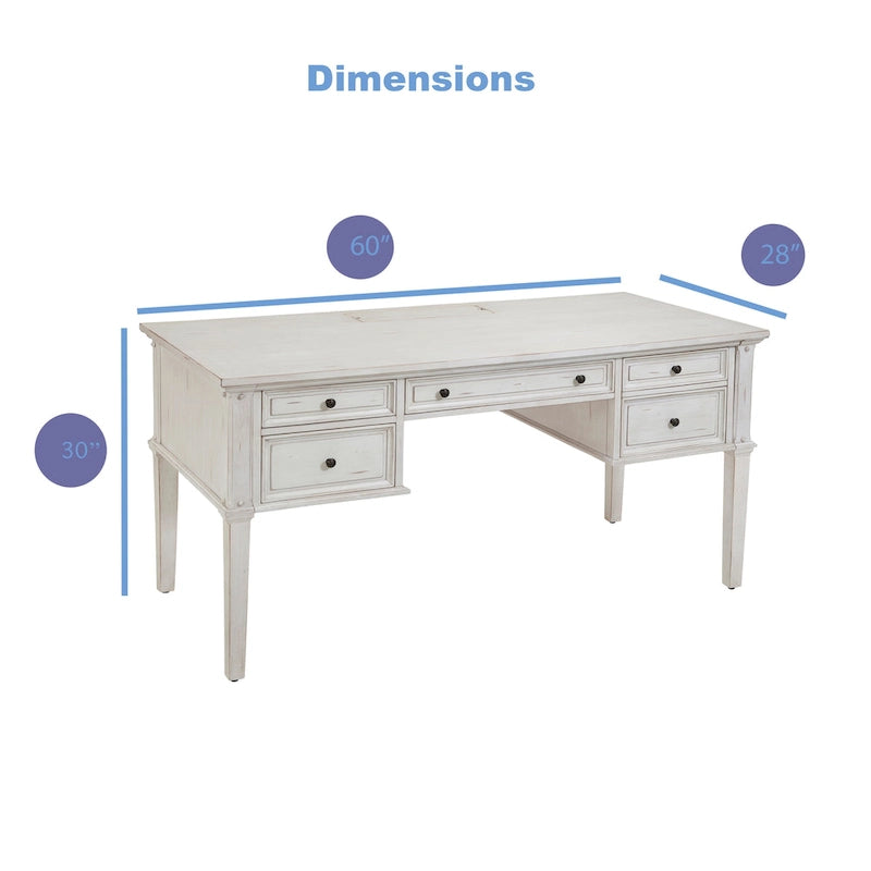 Vintage 60-inch Storage Desk