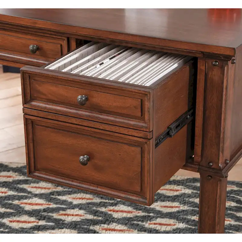 Vintage 60-inch Storage Desk