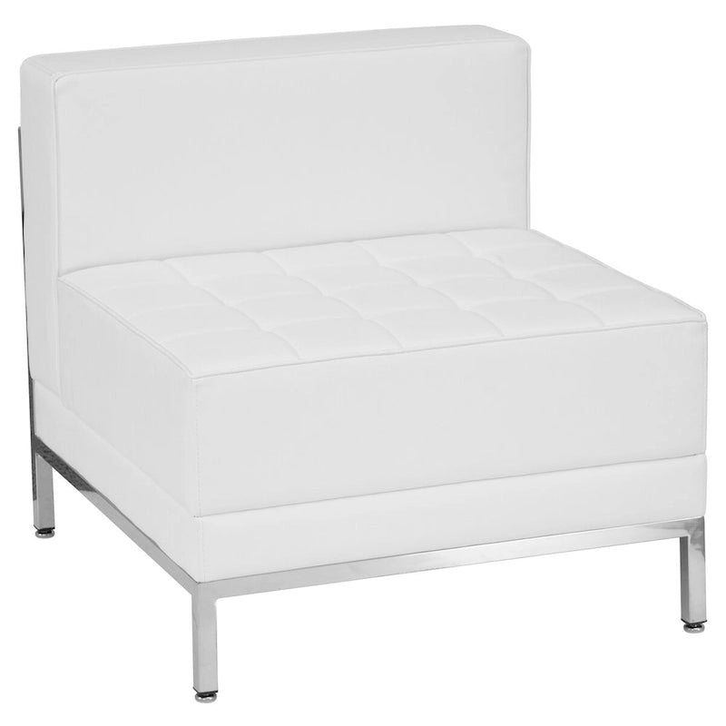 Contemporary LeatherSoft Middle Chair - 28W x 28.75D x 27.25H