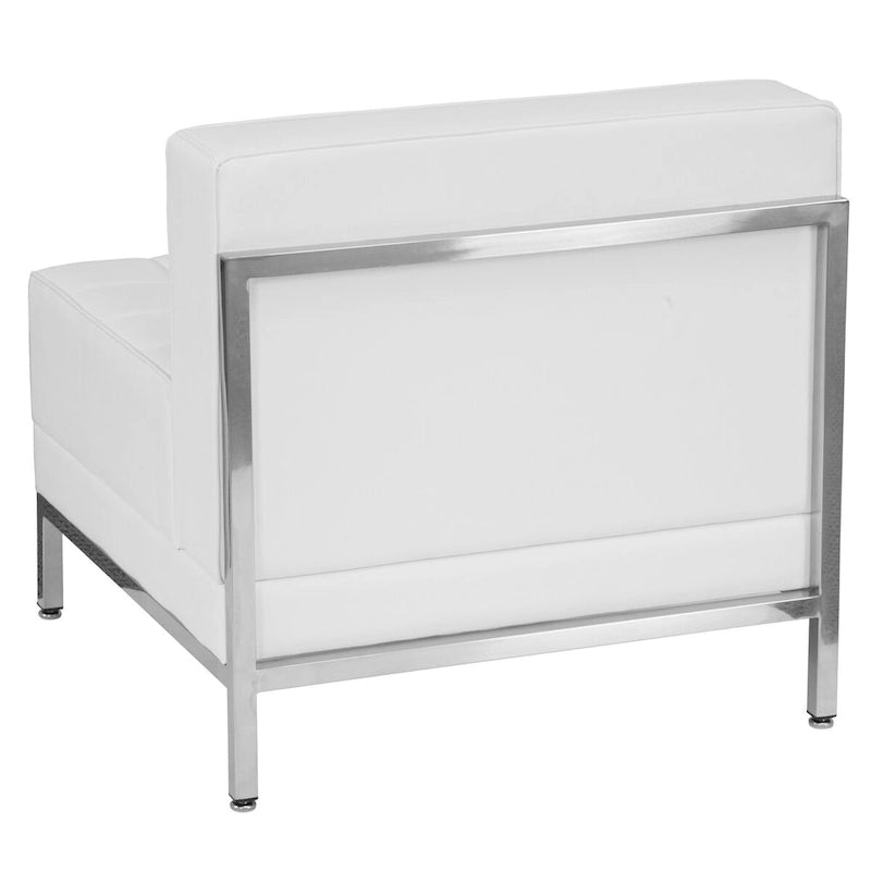 Contemporary LeatherSoft Middle Chair - 28W x 28.75D x 27.25H