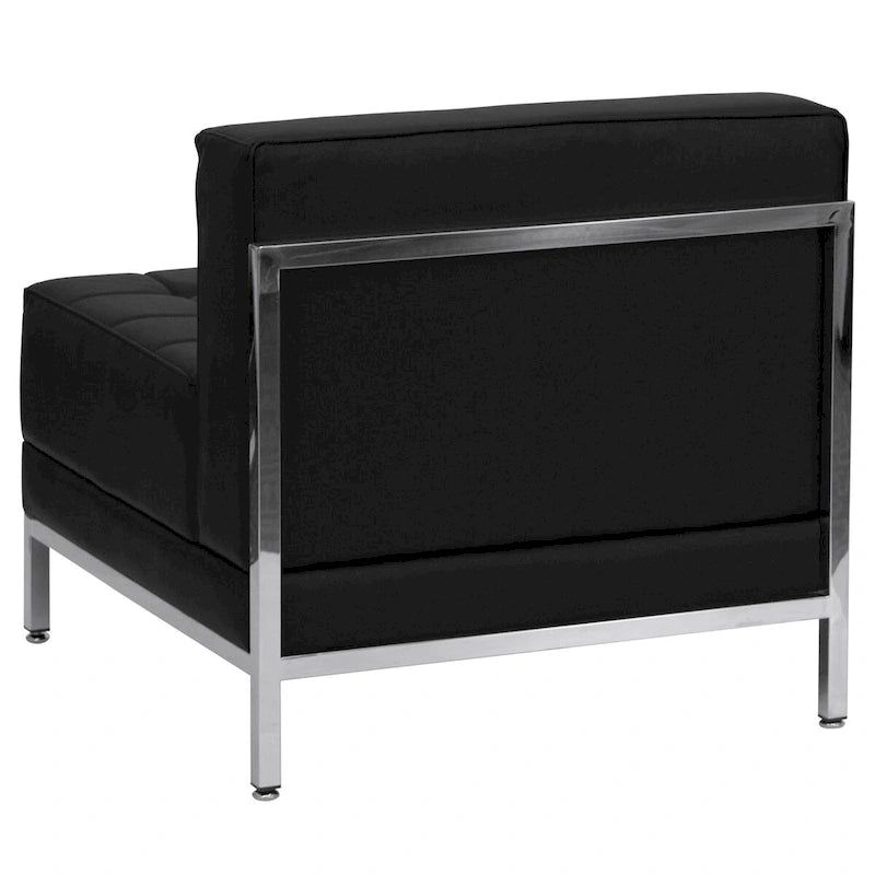 Contemporary LeatherSoft Middle Chair - 28W x 28.75D x 27.25H